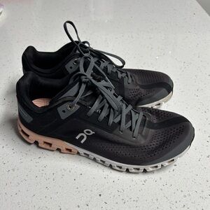 On Running cloud flow size 7 women’s peach grey